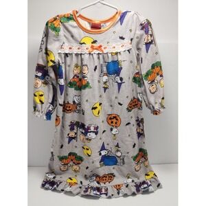 Peanuts‎ Charlie Brown Snoopy Halloween Sleeper Gown Girls Pajamas 2T